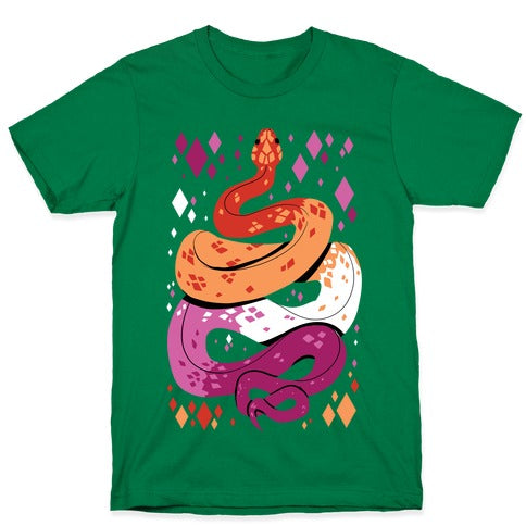 Pride Snakes: Lesbian T-Shirt
